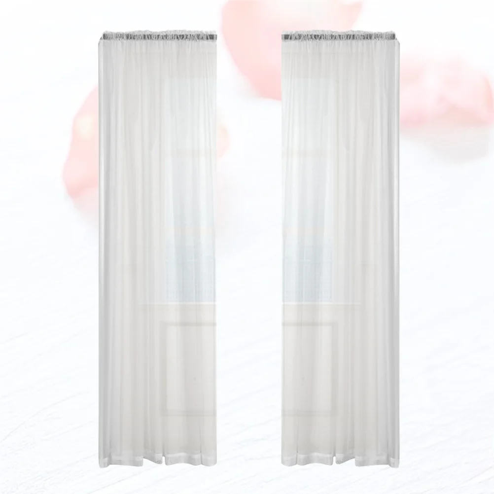 

Transparent Window Curtain 150X46Cm For Bedroom Bathroom Living Room Sun Protection Light Filtering Modern Home Decor