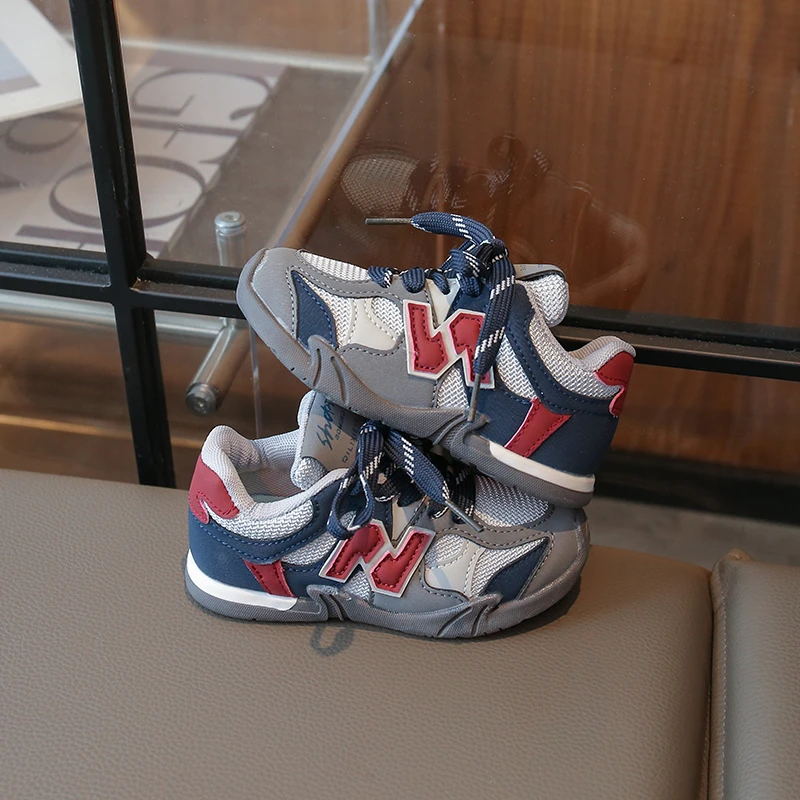 2025 خريف جديد أطفال أحذية رياضية الفتيات أحذية مجلس عادية شبكة تنفس شبكة مزدوجة الاحذية أحذية تدريب #5