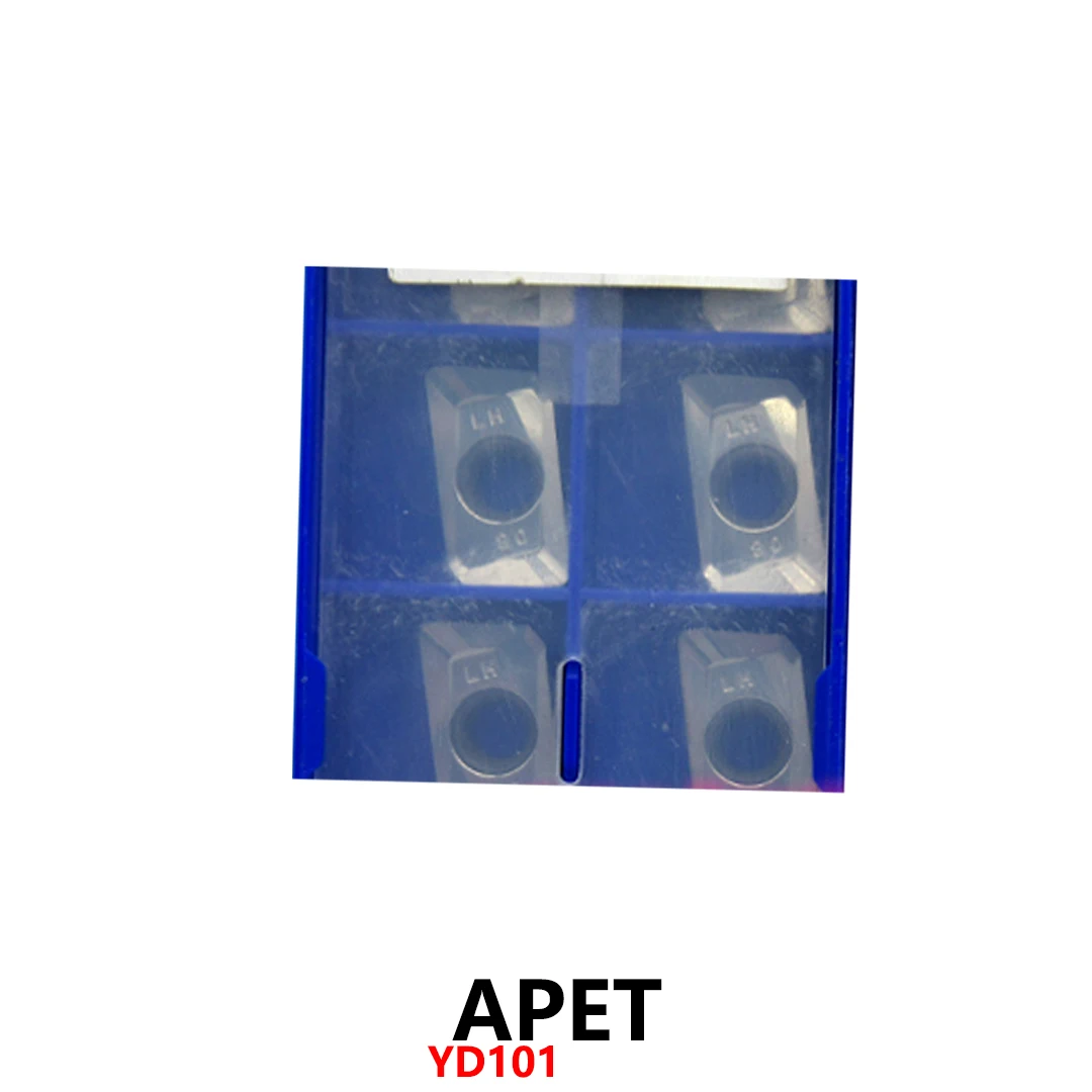 

Оригинальные твердосплавные вставки APET160408PDFR-LH YD101, инструменты с ЧПУ, держатель лезвий APET 160408 APET160408 PDER APET1604, пластины 10 шт./кор.