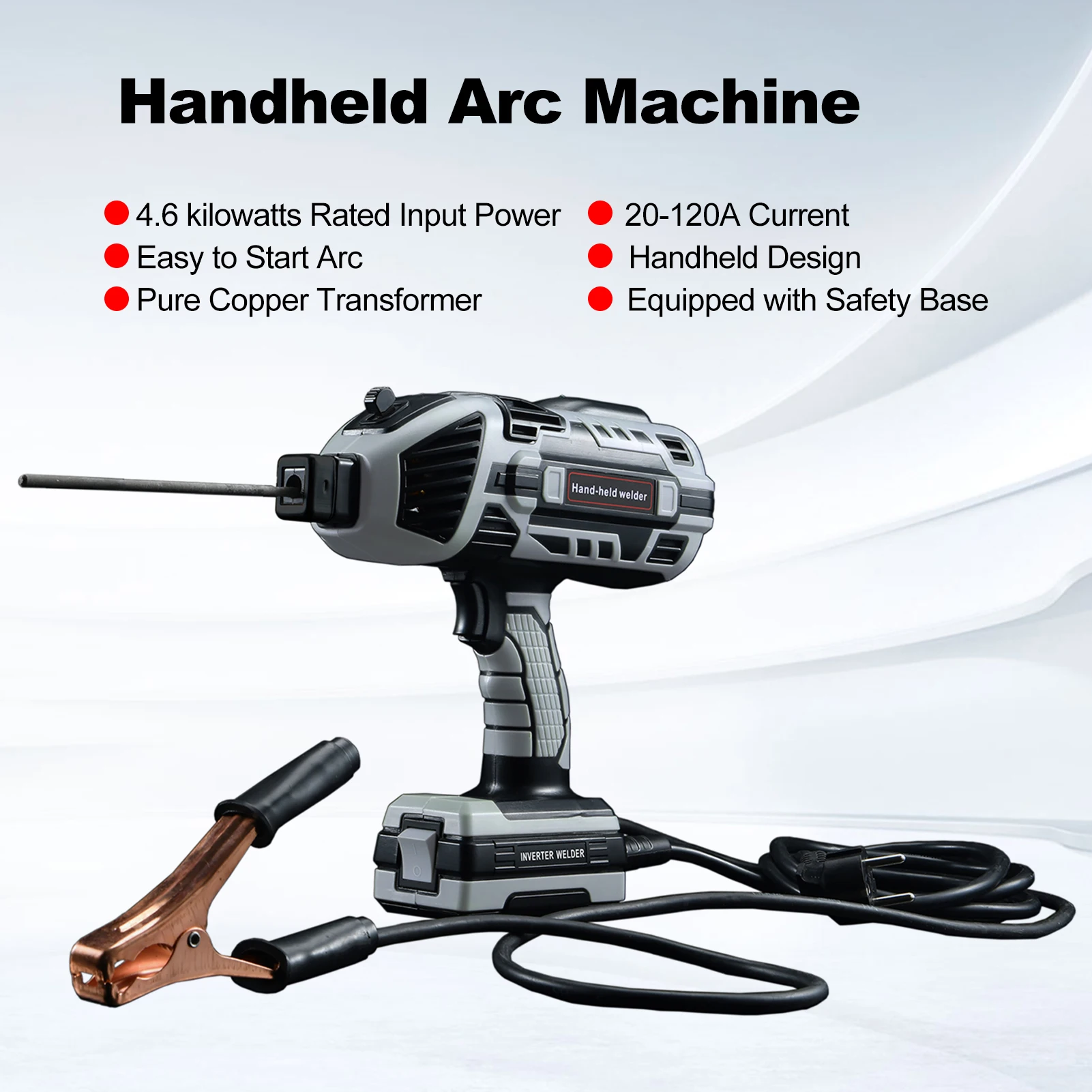 Portable Electric Welding Machine 20-120A 110V Handheld ARC Welder with IGBT Inverter Welding Tool Set for 3/32''-1/8'' Welding