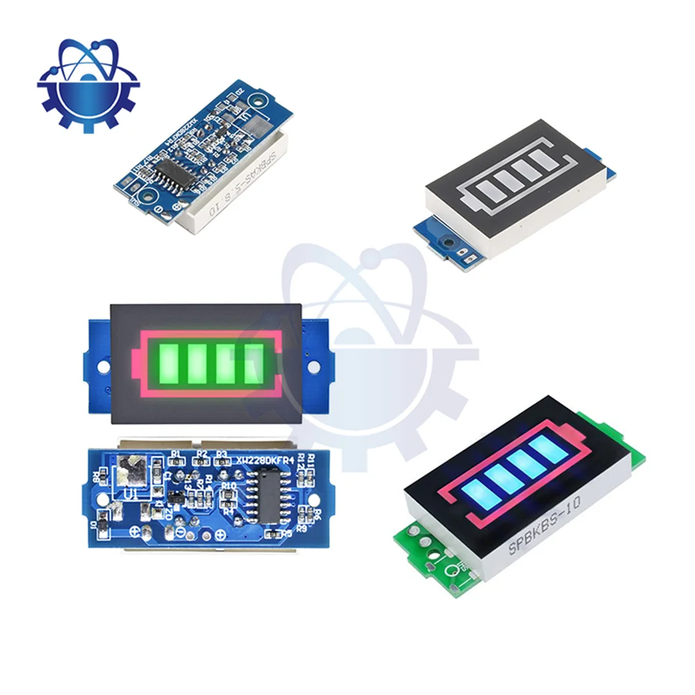 

1S/2S/3S/4S/6S/7S Single 3.7V Lithium Battery Capacity Indicator Module Display Electric Vehicle Battery Power Tester Li-ion