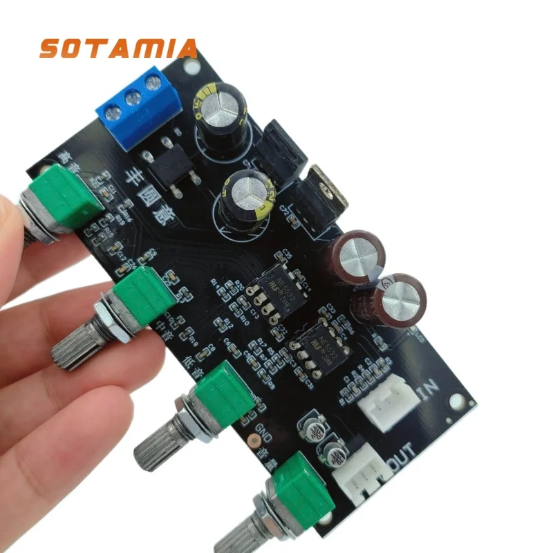 

SOTAMIA NE5532 Pre Amplifier Tone Board DIY Home Theater Power Amplifier Audio Treble Midrange Bass Preamplifier Volume Control