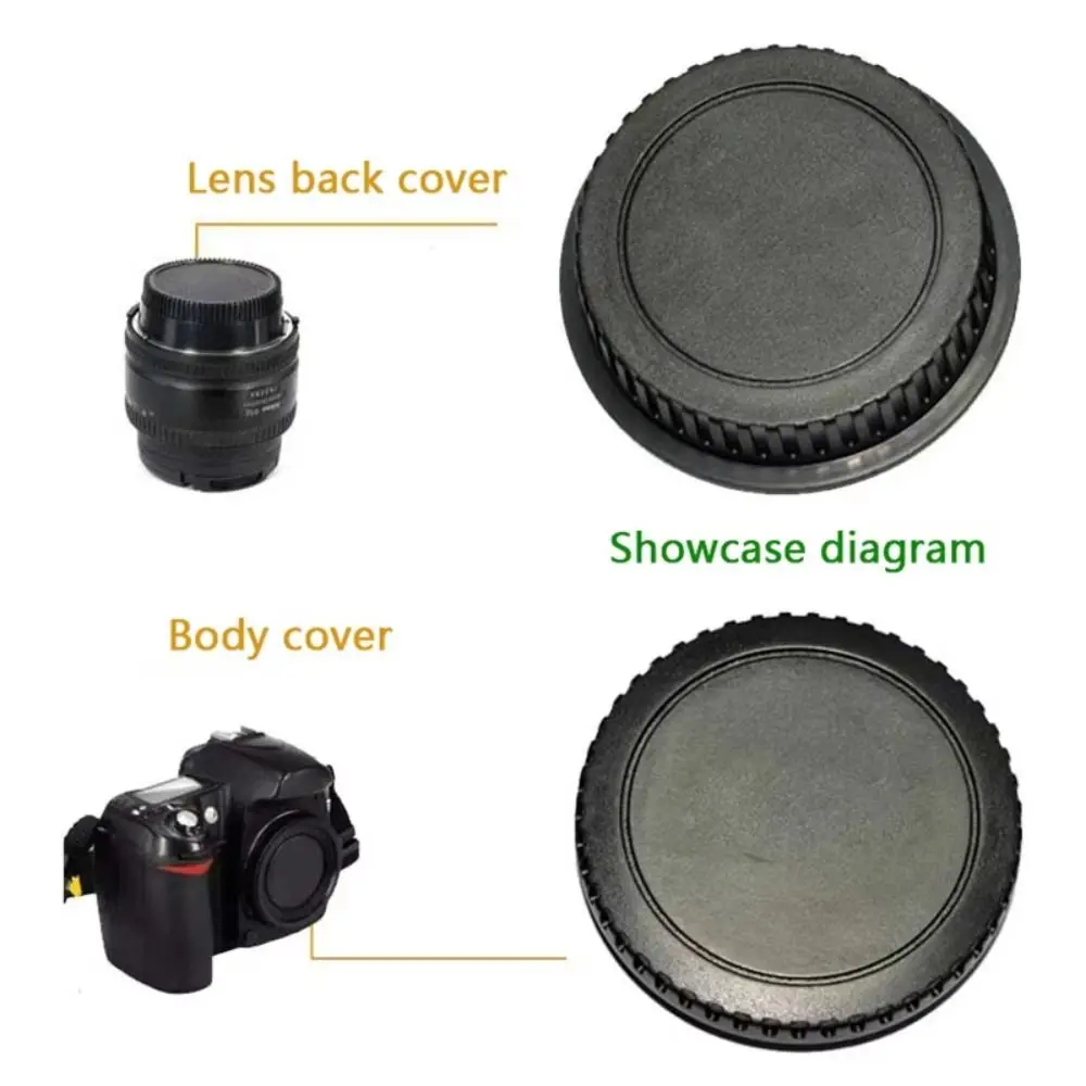 1Set Cap Set Camera Cap Cover Camera Lens Photography Accessories Rear Lens Cap for Canon 700D70D 6D2 5D4 1DX DSLR