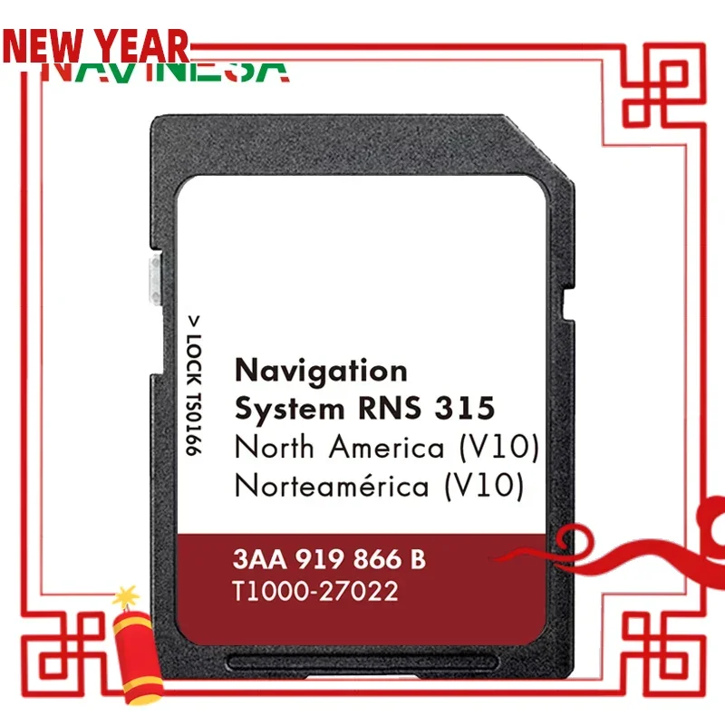 

RNS 315 V10 Upgrade Canada USA Mexico maps for VW Beetle GTI CC EOS Golf Jetta Passat Tiguan Car 8GB SD Card Navigation