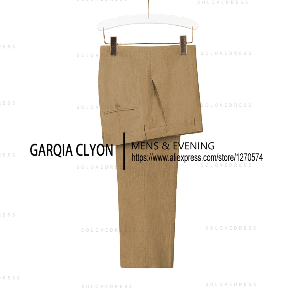 New Arrival Classic Men Pants Thin Linen Trousers  Fashion Straight Pants  Casual Pants For Summer