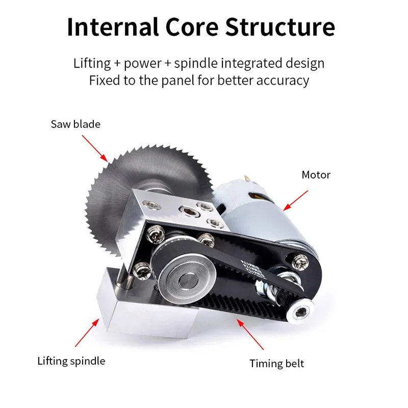 4 In1 Multifunctional Mini , Small Table Saw,Desktop Cutting Machine,Micro Lift Desktop Table Saw with Polishing Drill Machine