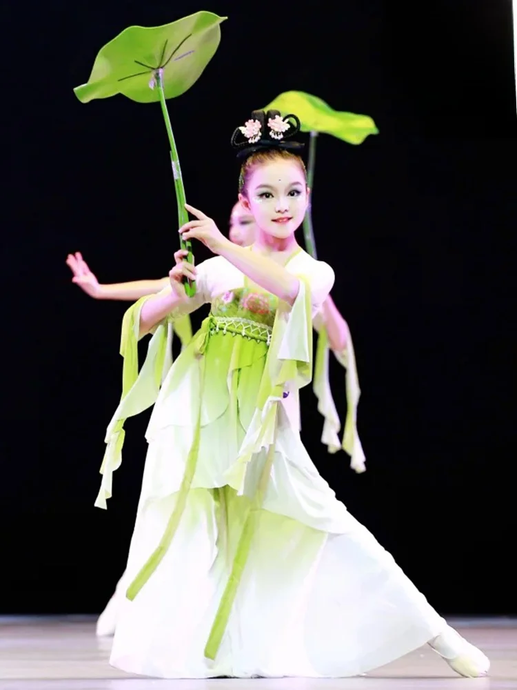 

Classical Dance Costume een Lotus Le Children's Hanfu Women's Traditional Performance Clothing Jiangnan Cancailian