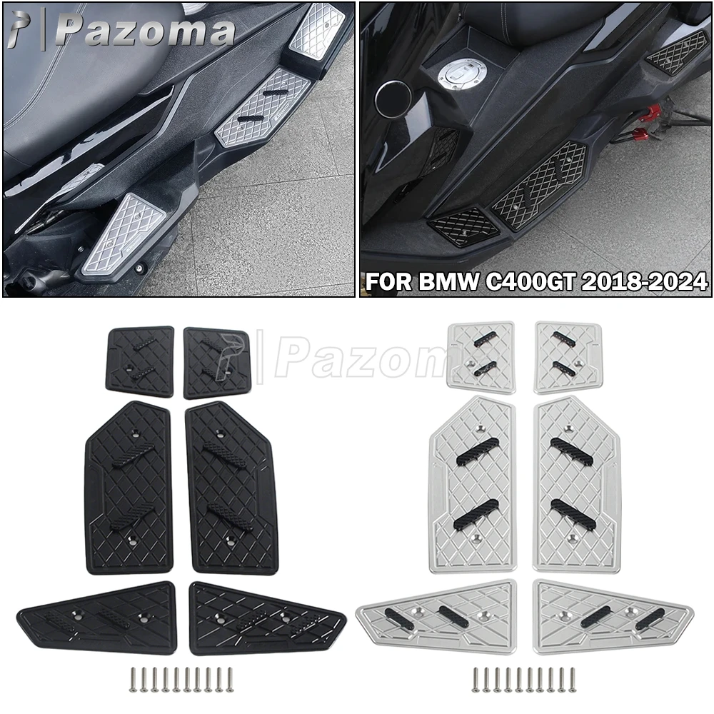 

For BMW C400GT C400 GT C 400 GT 2018-2024 Motorcycles Footrest Pedals Non Slip Foot Pads Aluminum Anti-slip Footrest Accessories