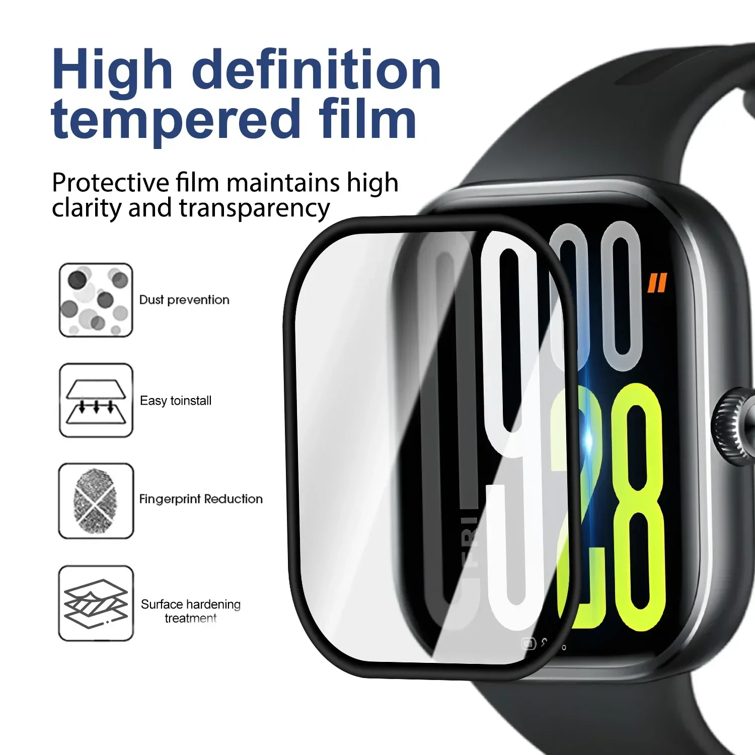 Soft Protective Film For Xiaomi Redmi Watch 5 Smart watch Screen Protector For Redmi Watch5 Full Cover Clear Anti-Scratch Films