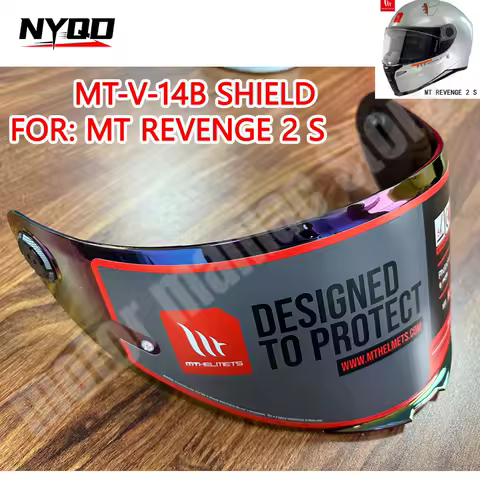 MT Revenge 2 S Helmet Visor Replacement &ndash; Original MT-V-14B Shield for MT Motorcycle Helmets Capacete Moto