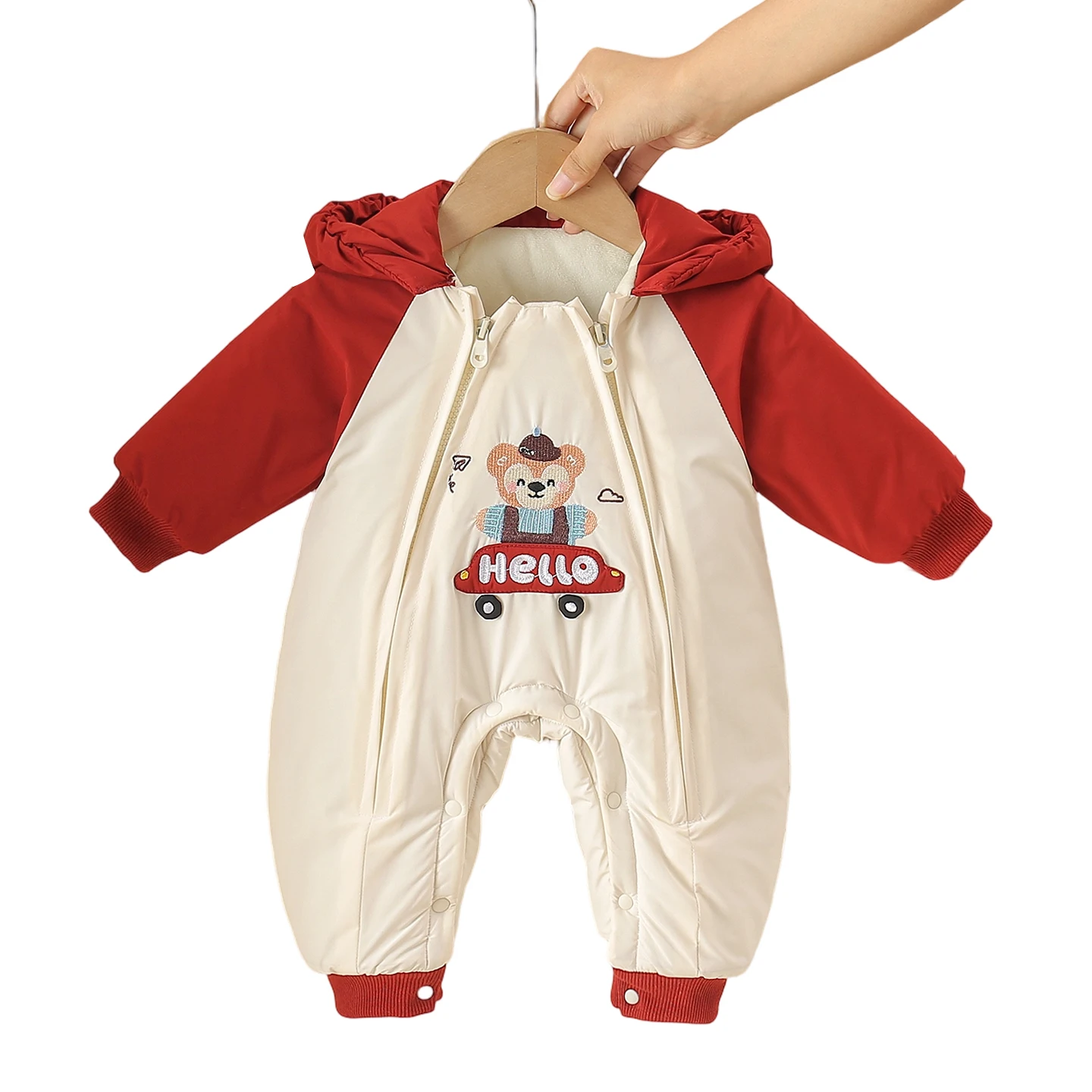 Abito Rer in cotone Thiened per neonati e ragazze Abiti invernali in uscita Abiti caldi per compleanno Abiti festivi di Capodanno