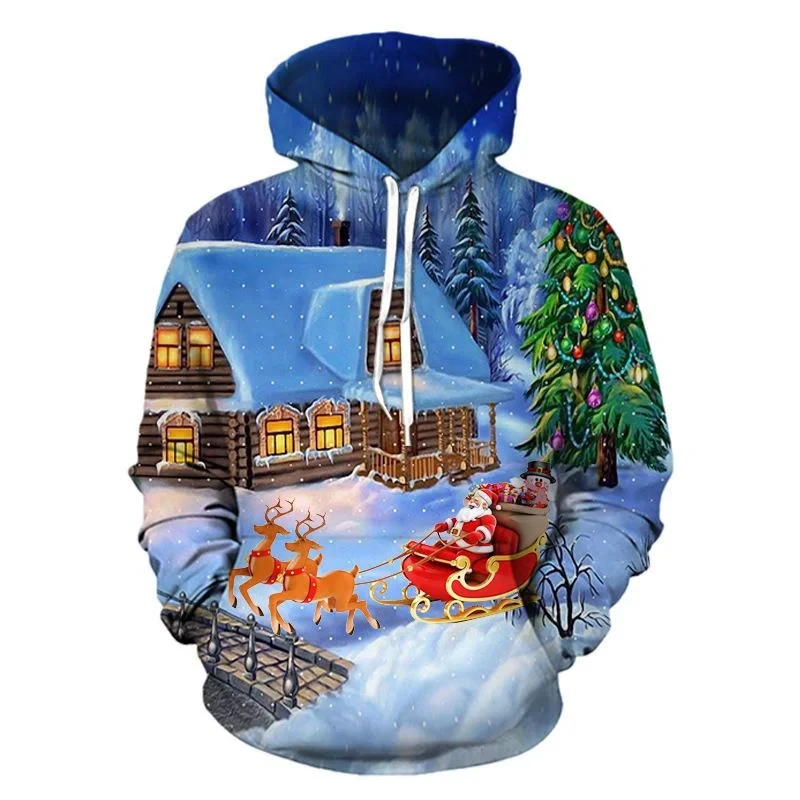 

Funny 3D Siberian Husky Print Men Pullover Hoodies Ugly Christmas Sweater Cat Dog Graphic Street Hooded Sweatshirts Hoodie Tops