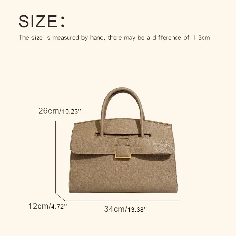 Tote Bag Top Quality Luxury Designer Bags Togo Leather Large Capacity Handbag Classic Flap Female Shopping Bag Brand Purse