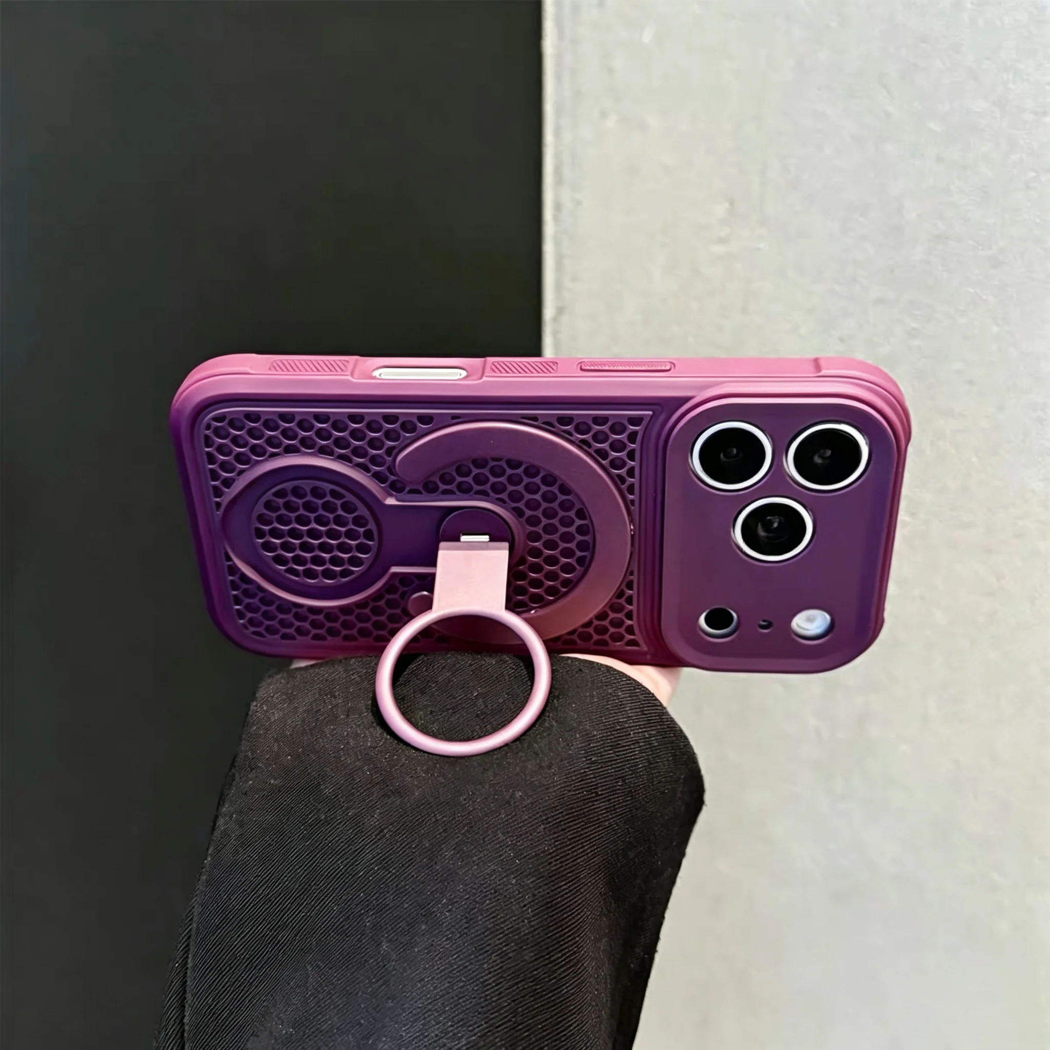 Magnético 360 ° Soporte Girato - Heat Dissipation Case reseña y precio