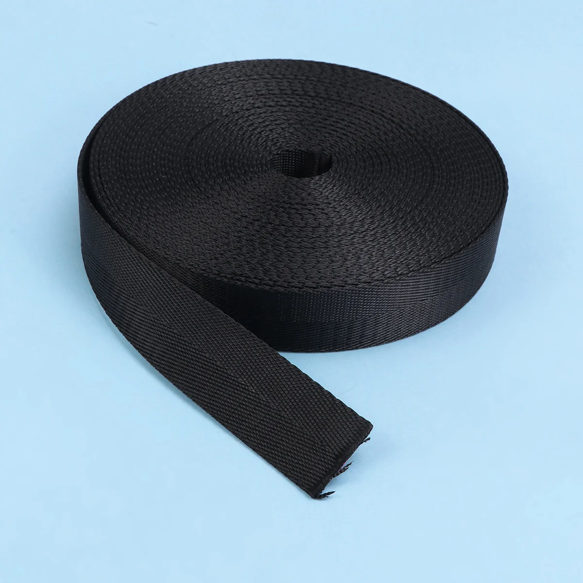 

1 Roll Herringbone Woven Tape 25Mm Black 10 Yards Fabric Ribbon For Clothing Decoration Luggage Accessories Craft Diy Sewing