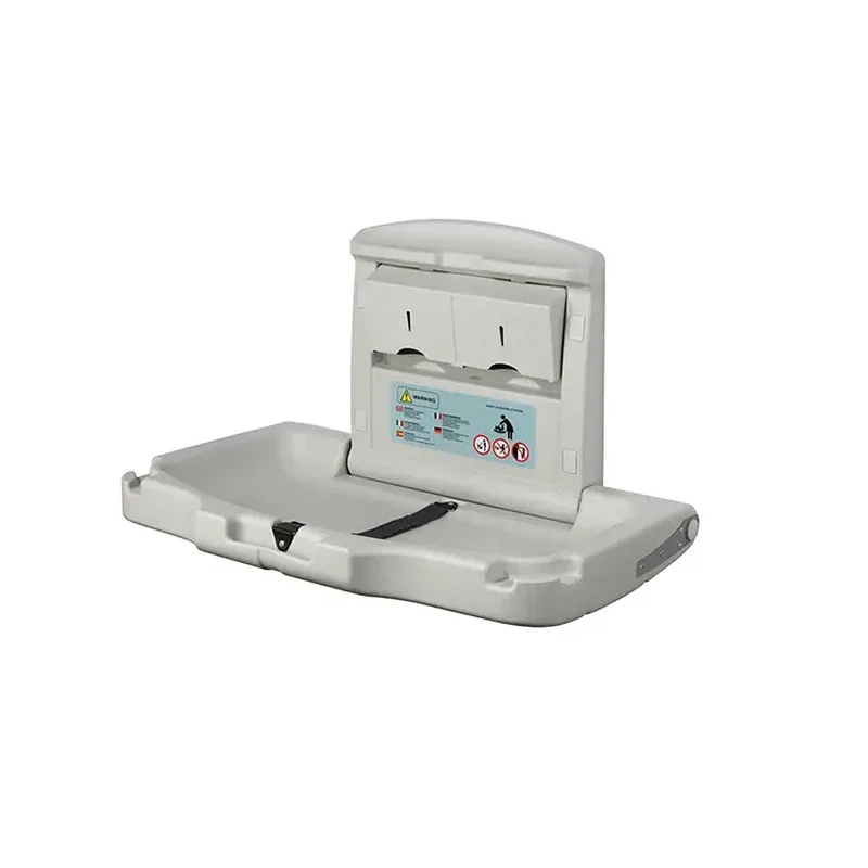 Public Washrooms Superior Quality Folding Table HDPE Cream White Baby Diaper Changing Station