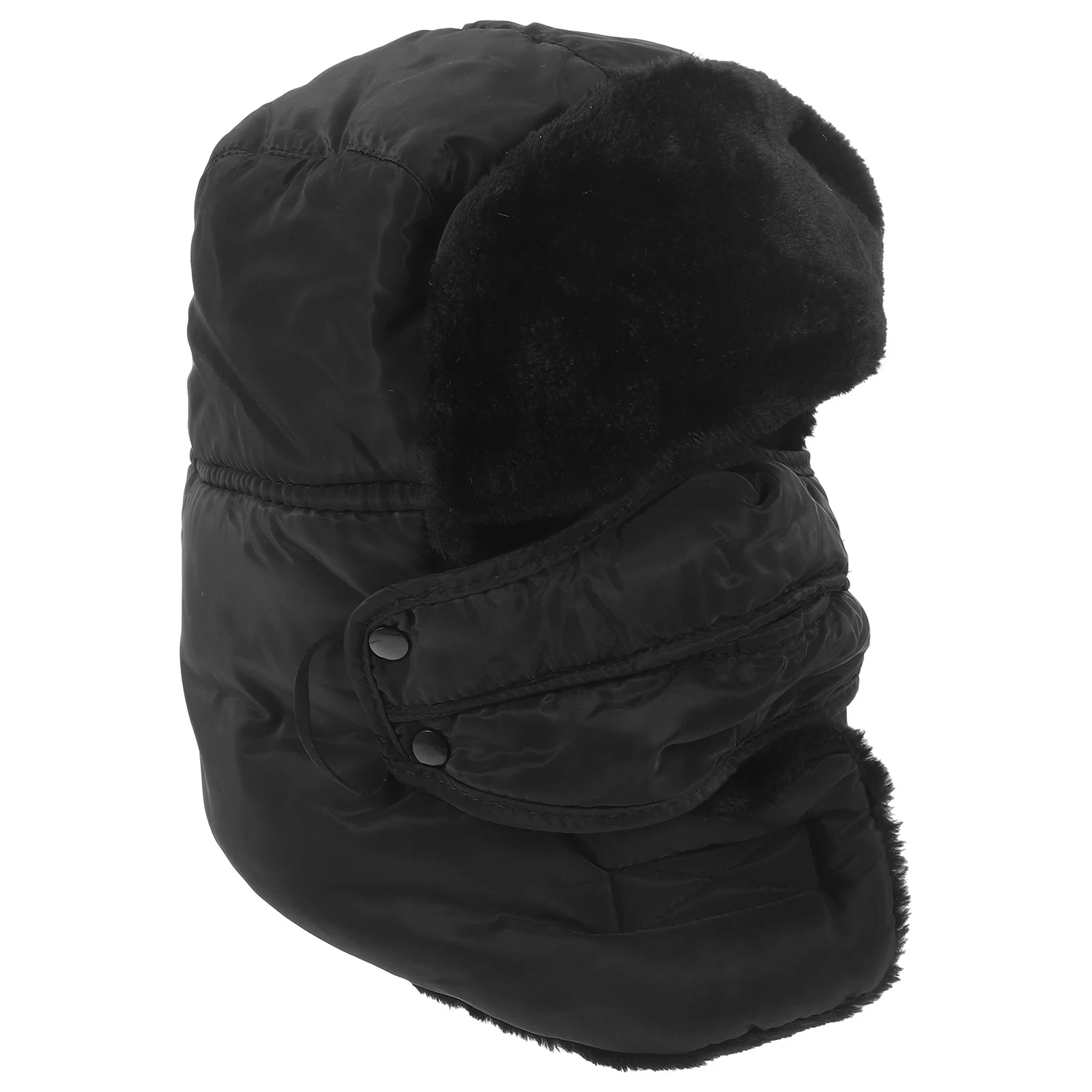 

Black Winter Cold Hat Thick Windproof Warm Cap for Men Women Skiing Snowboarding Hiking Outdoor Winter Cap