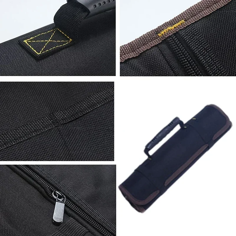 2024 High Quality Oxford Canvas Folding Wrench Bag Pocket Tools Waterproof Storage Hand Roller Tool Bags Tool Roll Storage