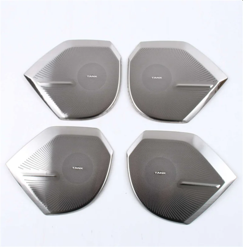 accesorios-interiores-para-gwm-great-wall-tank-400-2023-2024-altavoz-de-puerta-cubierta-de-altavoz-de-audio-embellecedor-4-unids-set-de-acero-inoxidable