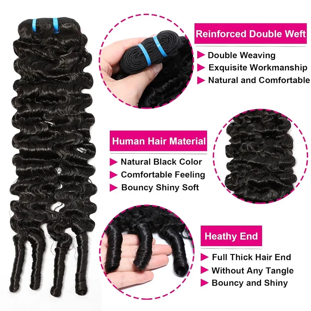 حزم شعر بشري مجعد بورمي من Miicht 15A وصلات شعر خام غير معالجة بأطراف حلزونية 1/3/4 قطعة 30 32 بوصة ريمي