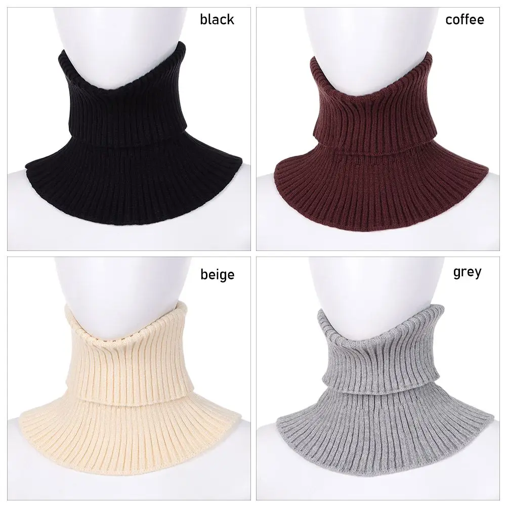وشاح مطاطي قابل للفصل للرجال والنساء بياقة مزيفة محبوكة ورقبة كاذبة للشتاء الدافئ #6