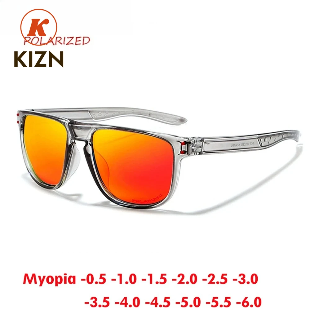 

KDEAM 2025 NEW Fashion Sports Polarized Myopia Sunglasses Men Women Glasses Prescription Optics Outdoor Eyewear -0.50 to -6.0