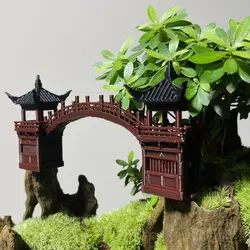 Plastics Chinese Style Ancient 3D-Printing Art Building Rockery Aquarium Micro Flower Pot Landscape Bonsai Decoration ZD264