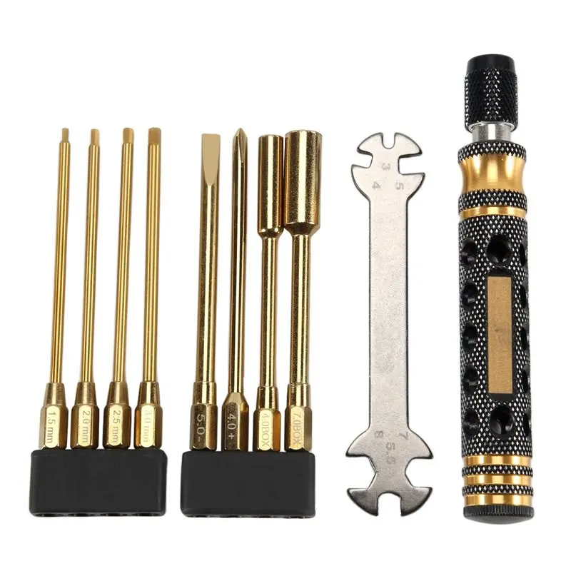 9 In 1 RC Tool Kit, RC Car Tool Kit RC Hex Driver Screwdriver Set For RC Car Hobby Tools