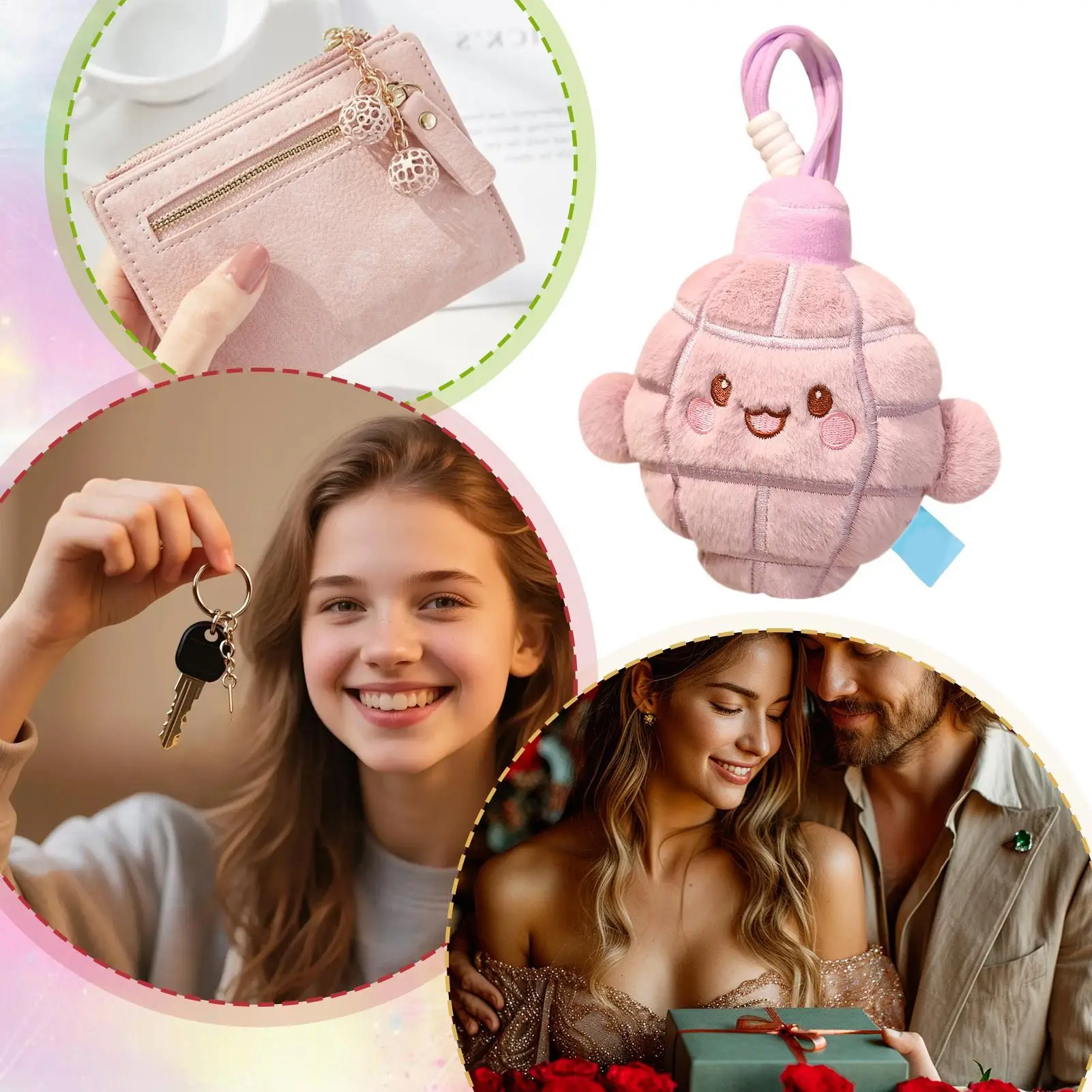 Boneca de pelúcia pingente bonito pingente de pelúcia decoração macio charme de pelúcia para crianças adultos saco mochila viagem deslocamento aniversário