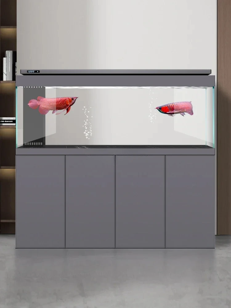 

A Professional-Grade Dragon Fish Tank Super White Glass Living Room Home Landscape Intelligent Ecological Bottom Filter Aquarium