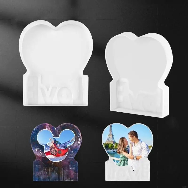 N2UE إطار الصورة على شكل قوالب طين السيليكون أداة المجوهرات قوالب مجوهرات السيليكون