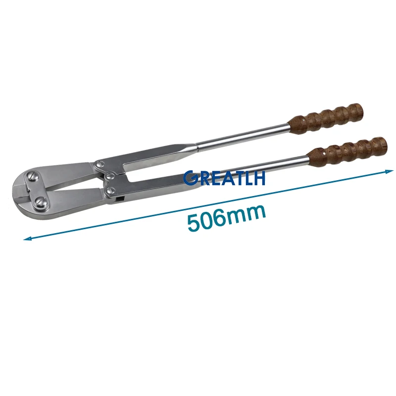 Stainless Steel Large Wire Cutting Plier Kirschner Pin Cutter Wooden Handle Orthopedic Surgery Instrument pet