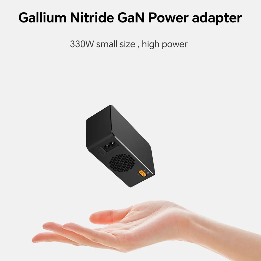 HOTA T330 Adattatore di alimentazione GaN al nitruro di gallio 330W GaN + SiC AC 100-240V 50-60Hz Accessori Pro ad alta potenza di piccole dimensioni RC