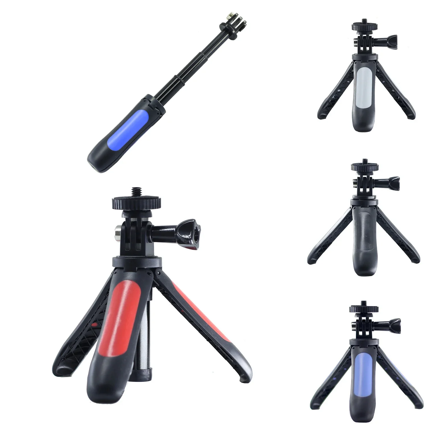 Portable Handheld Accessories Tripod Selfie Sticks in monopod rod for For GoPro Hero 12 11 10 9 8