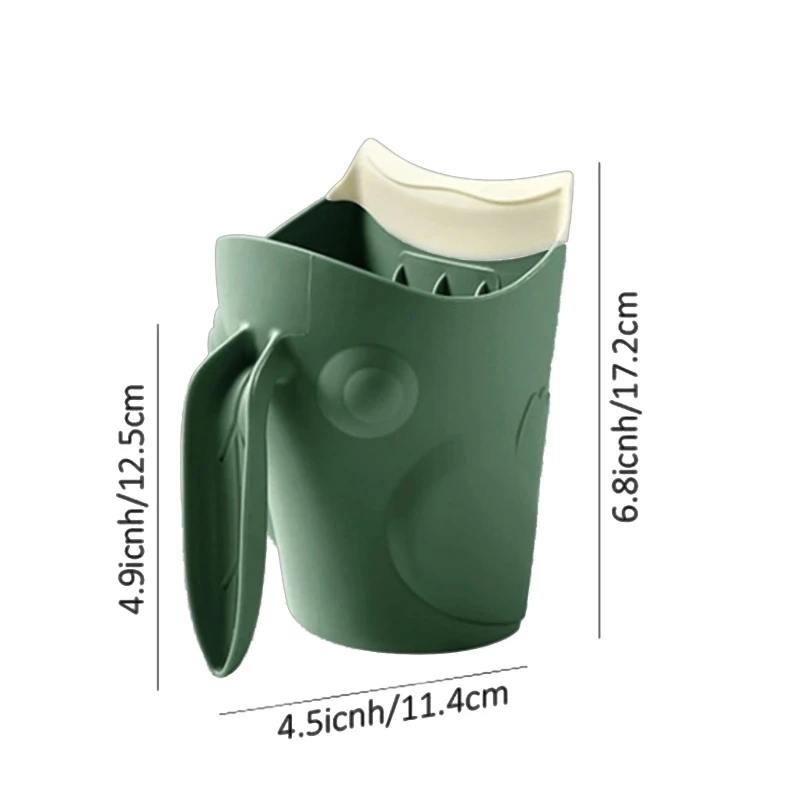 Tasse rinçage bain pour bébé, mignonne en forme grenouille, tasse bain pour bébé, shampoing pour cheveux, rinçage