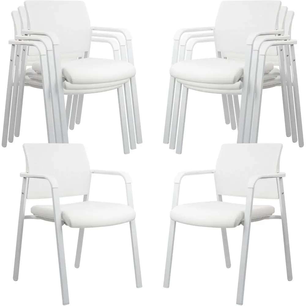 

Ergonomic Mesh Office Chairs Set of 8, Thick Leather, Lumbar Support, Ideal for Meetings, Schools, and Events