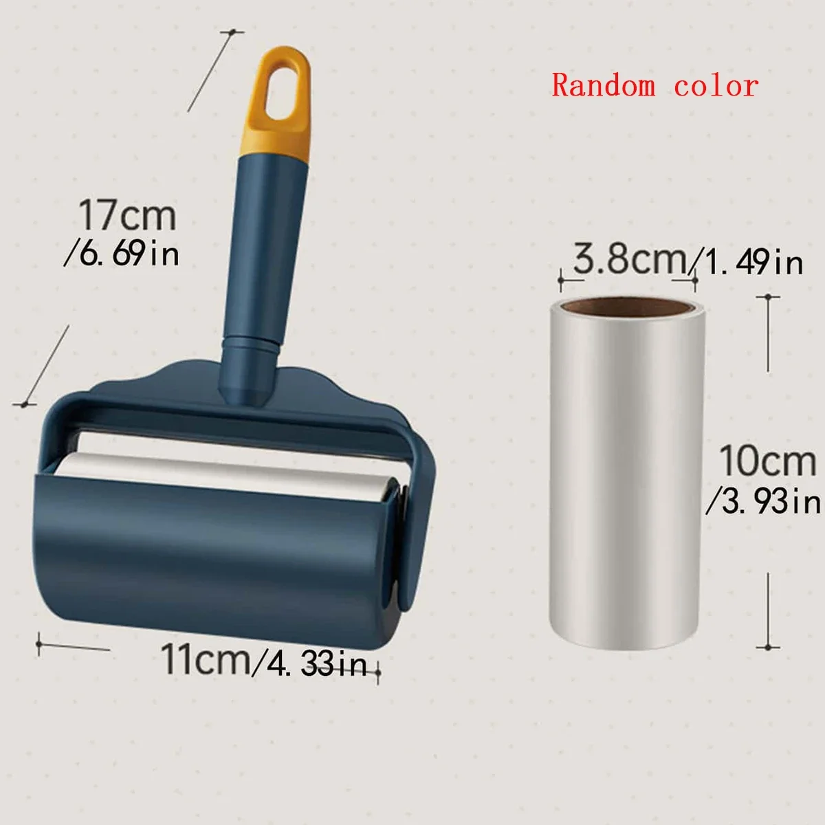 1PC-Clothing Sticky Hair Device Washable Sticky Barrel Roller Dust Brush Suction Hair Roller Anti-static Sticky Hair Roller