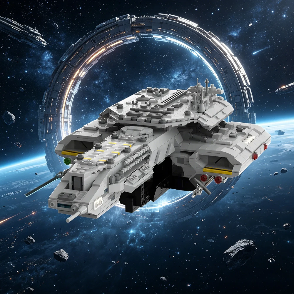 

Stargate BC-304 Odyssey Building Blocks Sci-Fi Movie Earth Flagship Battlecruiser Combat Ship Toy Adult Fans Gift