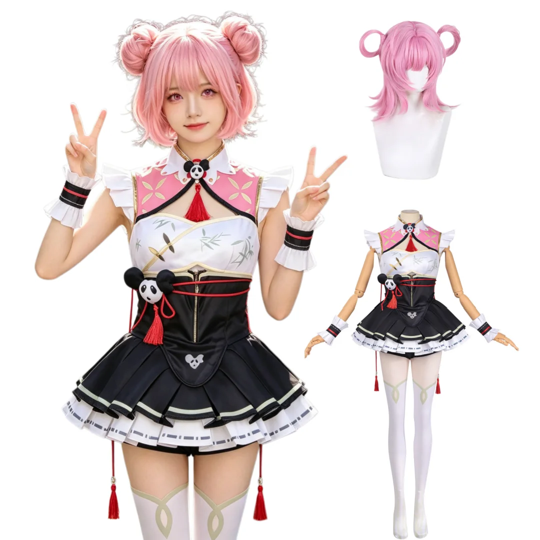 

Neverness to Everness Chiz Bamboo Elegance Cosplay Costumes Wig Full Set