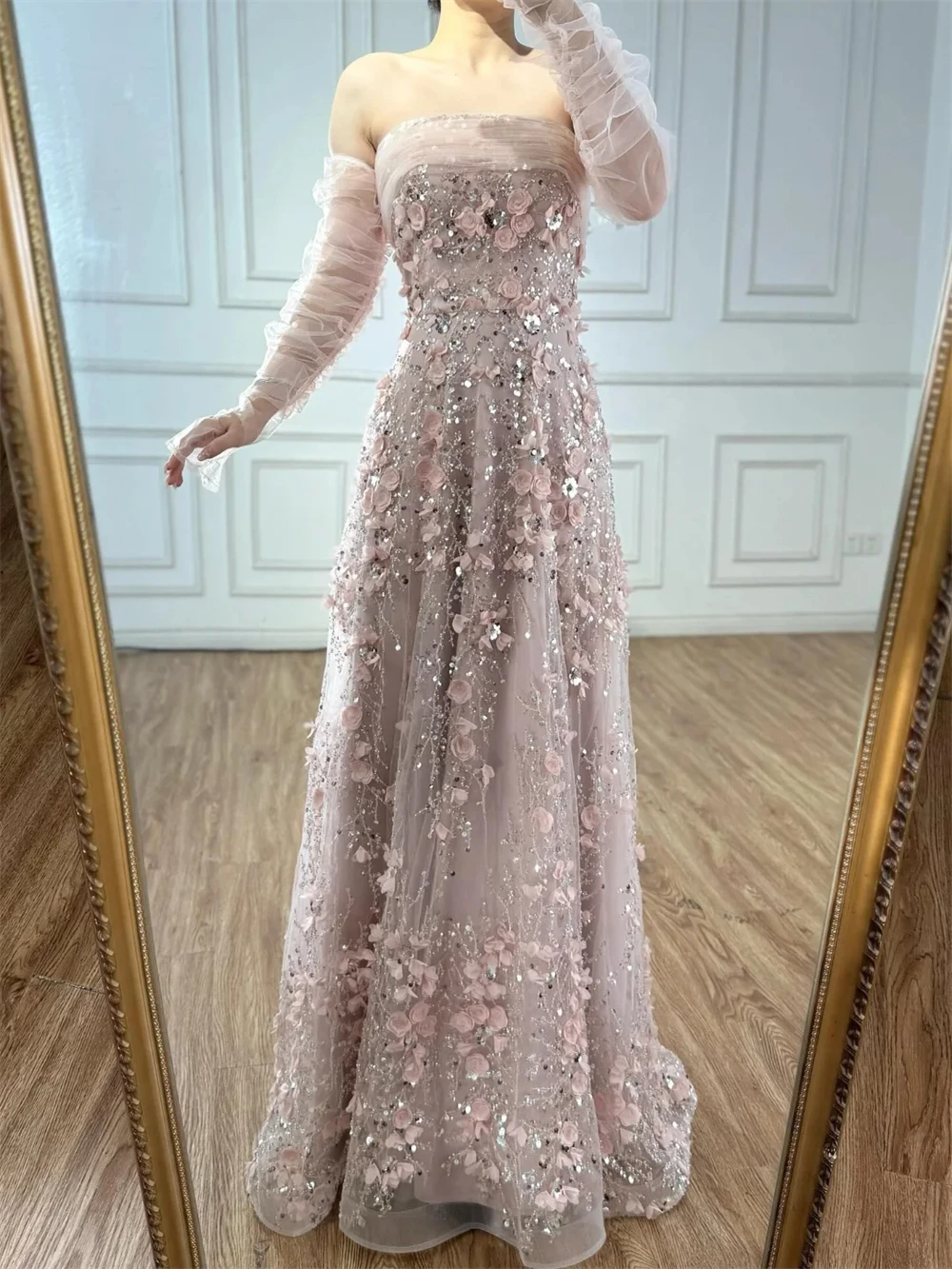 

Простое розовое вечернее платье из органзы по индивидуальному заказу, вечерние платья знаменитостей без бретелек без рукавов, сексуальные прямые вечерние платья со шлейфом