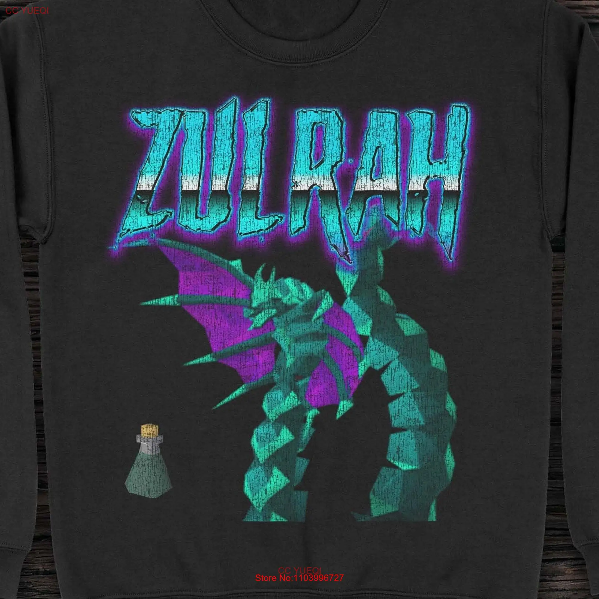 Vintage Zulrah OSRS SweaT T Shirt long or short sleeves