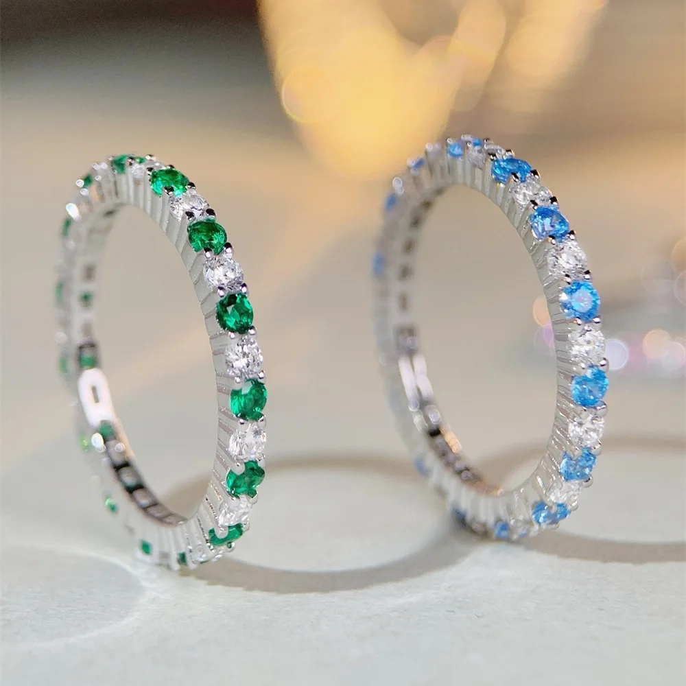 PT950 platinum ring for women, wholesale, trendy ins style, with diamonds and zirconium gemstones, cross-border version
