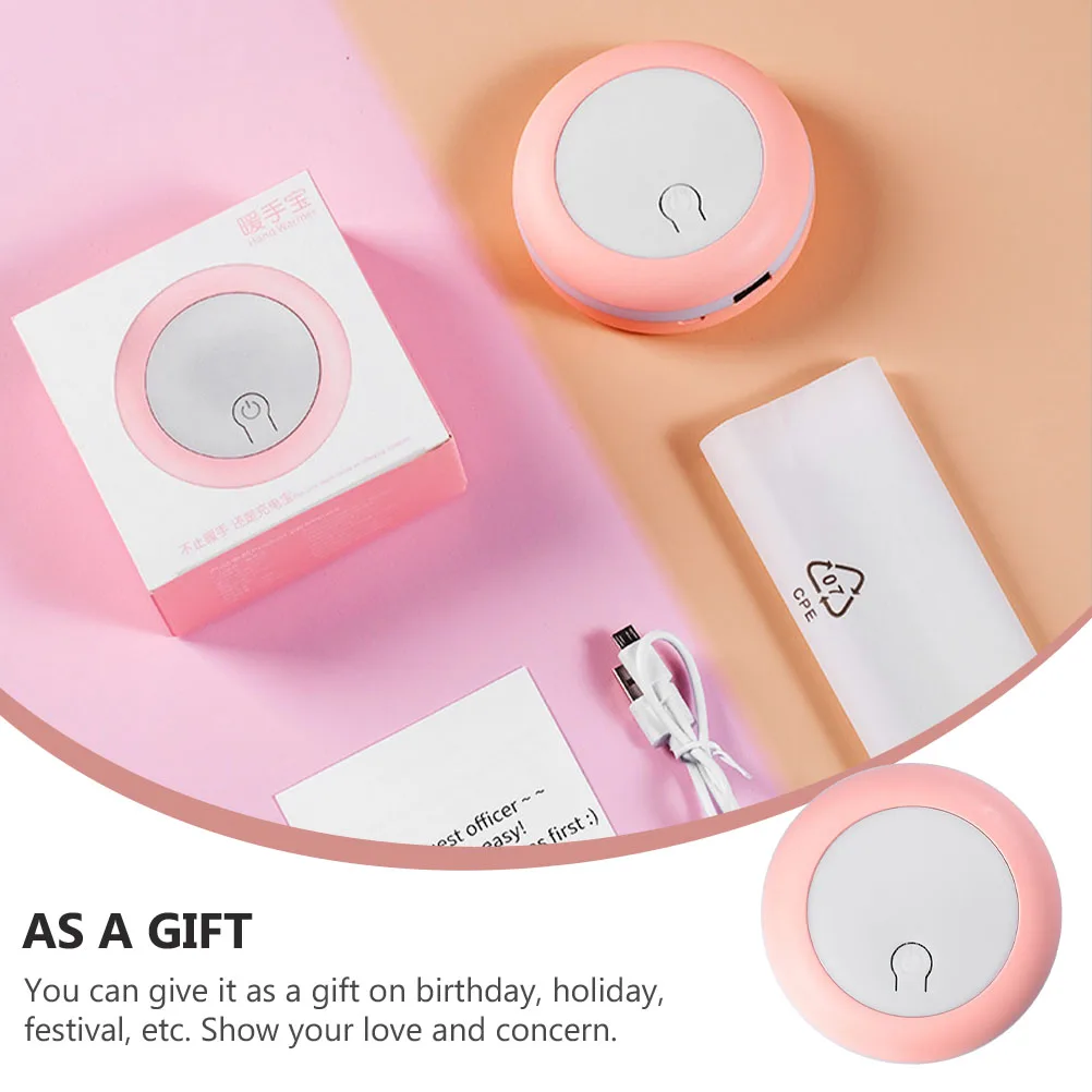 

1 set 1 Set Power Bank Hand Warmer Rechargeable Mini Warm Small Powerbank Usb Winter Warmer For Outdoor Gift