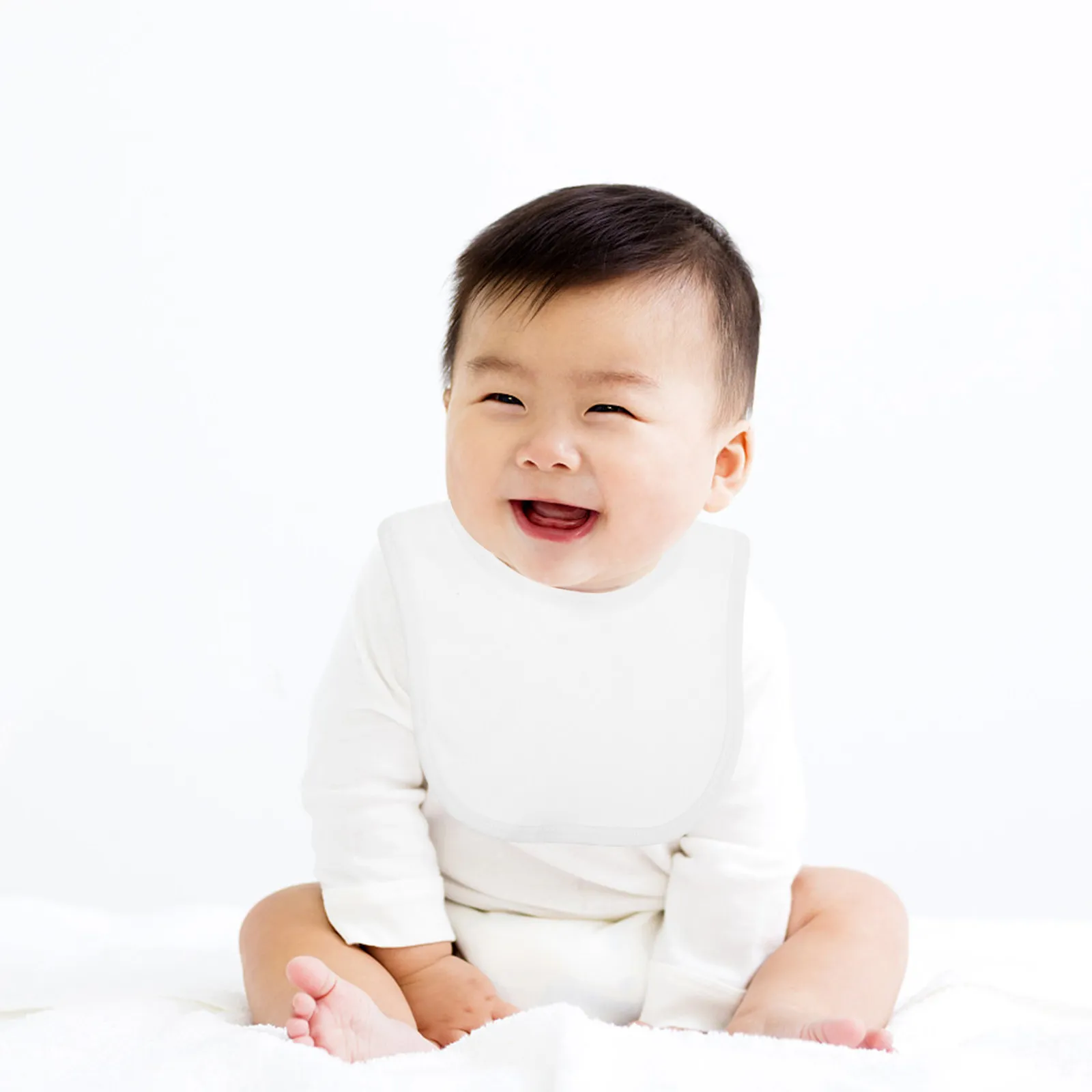 

3Pcs Double Layer Baby Bibs Absorbent Cotton Infant Drooling Towel for Teething Newborns Portable Saliva Wipe Mealtime Clothing