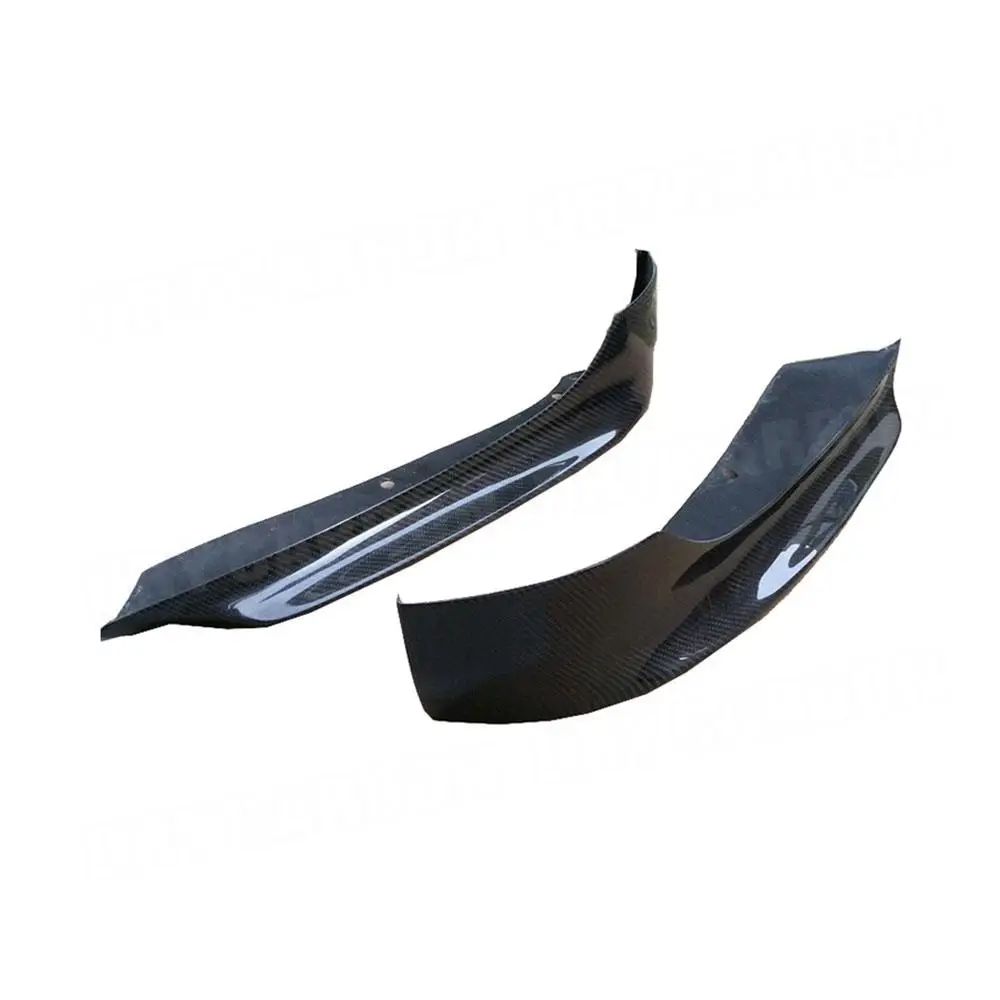 Divisores de lábio dianteiro de fibra de carbono flaps spoiler para bmw série 3 e90 base sedan lci 2006-2012 acessórios divisores de para-choque dianteiro