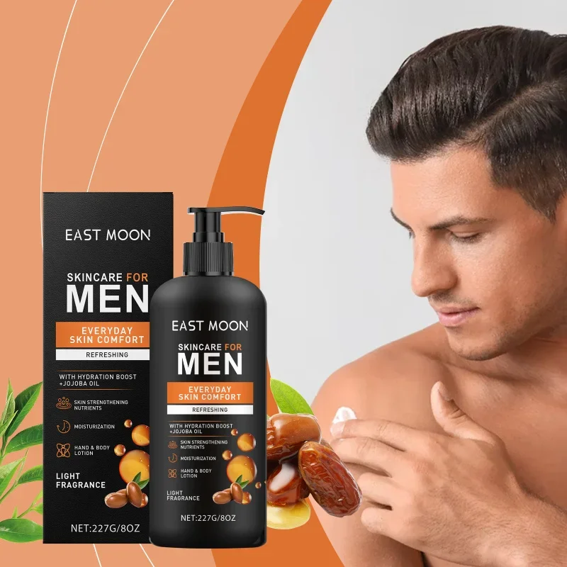 

Jojoba Oil Moisturizing Body Lotion for Men Long-Lasting Hydration Nourishes Dry Skin Refreshing Non-Sticky Boosts Vitality