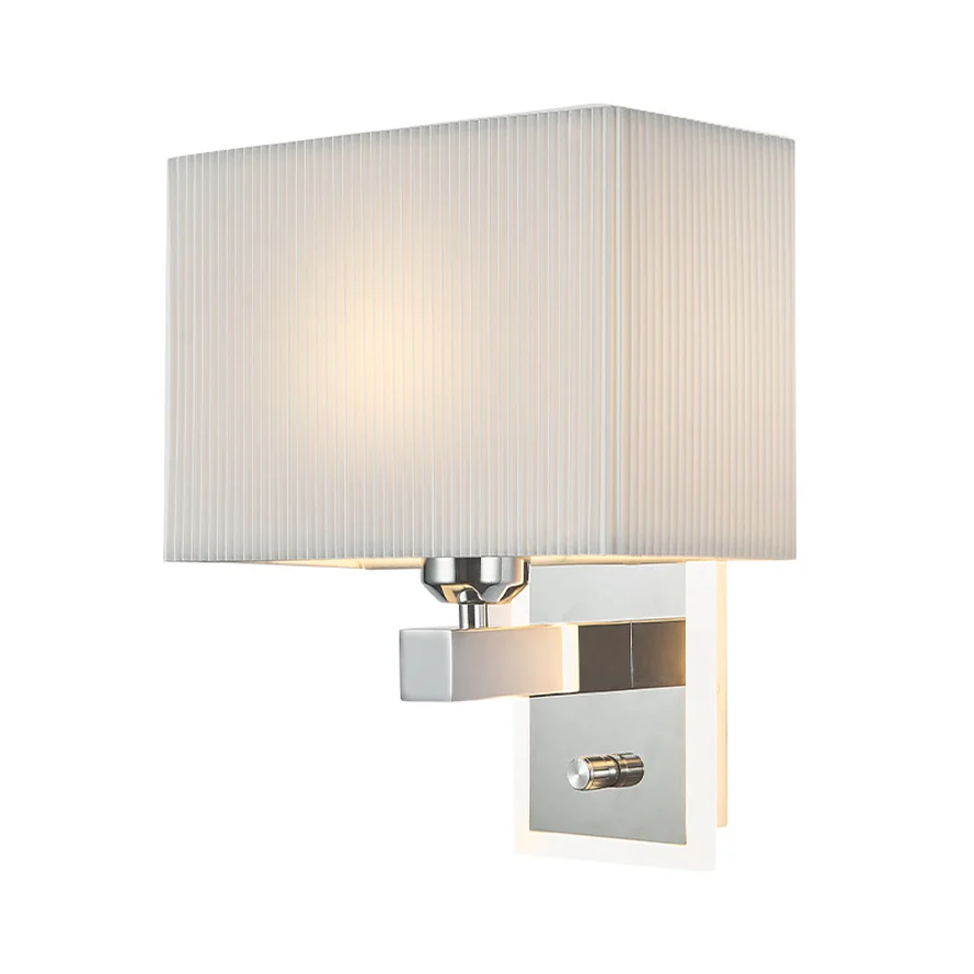 Lampada da parete in tessuto classico americano lampada da comodino cinese a Led per camera da letto applique retrò rustica per scale del corridoio della camera da letto del corridoio di casa