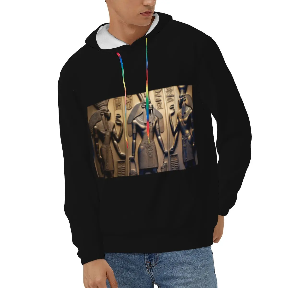 

Men Hoodie Autumn Winter Casual Hoodies Egyptian Gods Horus Male Pullover Sweatshirt Streetwear