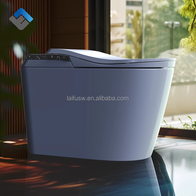 Ceramic AI Touchless Flush Sensor Smart Intelligent Toilet Automatic Electric WC Bidet S-Trap Drainage Remote for Bathroom