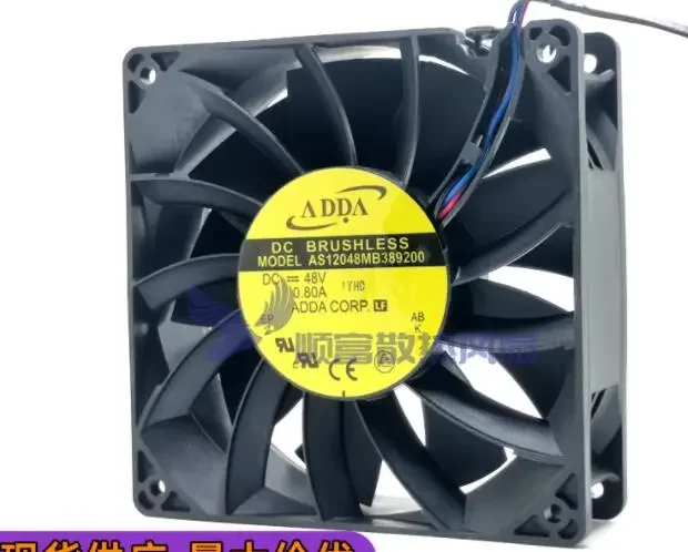 

Ltsf For ADDA AS12048MB389200 DC 48V 0.80A 120x120x38mm 3-Wire Server Cooling Fan 12cm